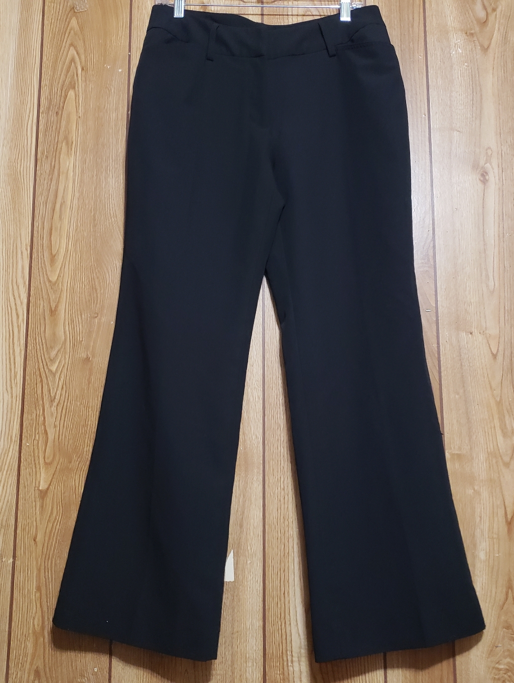 Dress Pants 8p Adjustable Waist Business Minimalist Black Women's